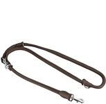 MICHUR SANTIAGO Brown dog leash leather, leather leash dog, leash, round leash leather, adjustable length, adjustable size, adjustable LEINE LEATHER, brown