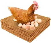 10Pcs Chicken Nesting Pads, Nest Box Pads for Chicken Nesting Boxes, Natural Coconut Palm Hens Nesting Pad, Multifunctional Chicken Nesting Box Liners for Hen Laying Eggs