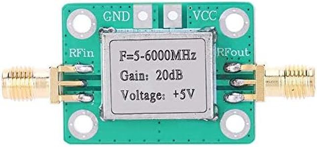 Amplificador de potencia RF, 5M-6GHz 20dB Ganancia Módulo de señal de amplificador de banda ultra ancha de bajo ruido Módulo de placa LNA para radio FM, Walkie-Talkie, Wifi