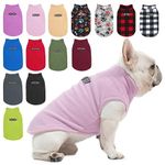 BEAUTYZOO Dog Fleece Vest Sweater Winter Jacket for Small and Medium Dogs with D-Ring Leash Cold Weather Coat Hoodie for XS S M Dogs Boy or Girls