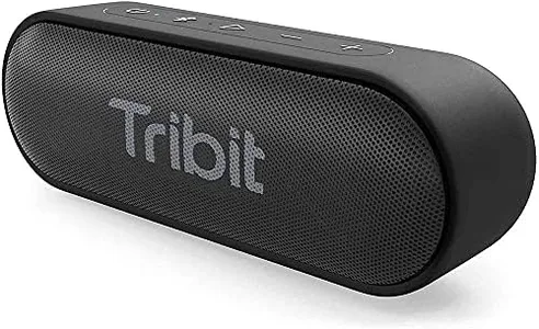 Tribit XSound Go Bluetooth Speaker 16W with Loud Sound & Rich Bass,24H Playtime,IPX7 Waterproof, Wireless Stereo Pairing, Type-C,100ft Bluetooth Range,Portable Speaker for Home/Outdoor/Travel Black