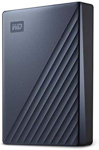 WD 6TB My Passport Ultra Portable Hard Drive, External HDD, Includes Backup Software with Defense Against ransomeware, and Password Protection, USB-C and USB 3.1 Compatible - WDBEJA0060BBL-WESN