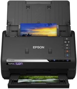 Epson FastFoto FF-680W Scanner (scannt 10 x 15 Foto in einer Sekunde, bis DIN A4, beidseitiger Scan, automatische Ausrichtung, Zuschnitt und Optimierung, Bilder einfach speichern)