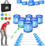 IGRL Golf Yard Game, Backyard Golf Game for Adults and Family, Portable 6 Holes Golf Course with Balls and Flag, Outdoor Indoor Golf Gifts for Lawn, Park, Beach, Yard, Camping and Hotel