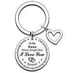 JMIMO Nana Gifts Nana Keyring from Grandchildren Nana Birthday Gifts Mother's Day Gifts for Nana