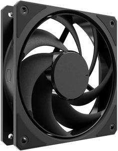 Cooler Master Mobius 120 Black Edition Case Fan - 120mm High Performance | Loop Dynamic Bearing | 2050 RPM PWM Fan | Computer Case Fan | Low Noise Fan | 63.1 CFM Airflow