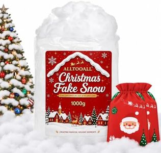 35.3oz/1000g Christmas Fake Snow Cloud Decor White Artificial Fluffy Snow