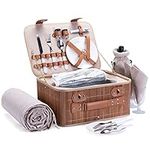 Picnic Basket Set for 2 with Waterp