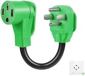 Heavy Duty Nema 14-30P to 14-50R Adapter Cord Dryer with Nema 14-50 Outlet, Electric Vehicle Charging Stations Level 2 EV Charging, Dryer Plug Adapter with NEMA 14-50 Outlet for Tesla Charger