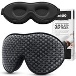 INNELO Sleep Mask, 2024 Soft Comfortable Light Blocking Eye Mask for Sleeping for Men Women, 3D Contoured Breathable Sleeping Mask No Pressure for Sleeping Travel Nap Insomnia