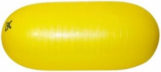 CanDo Exercise roll / motoric ball / pill-shaped fitness ball - CanDo Pill Ball - yellow, 40 cm x 90 cm
