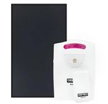 Digiteck Tech Wireless Pressure Mat Doorbell and Alarm Systems, White & Black