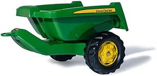 rolly Toys John Deere Tipper Trailer with Rear Tipping for Pedal Tractor, Youth Ages 3+