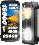 Ulocked Cell Phones Canada Blackview BV7300, 18GB+256GB+TF 2TB Phone, 15000mAh 45W Fast, 50MP+32MP+20MP Night Vision, 6.67" 90Hz Screen, Android 14 Rugged Smartphone, Dual Camp Lights, NFC/Fingerprint