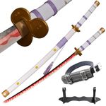 SV Anime Sword Cosplay Roronoa Zoro Sword AME no Habakiri Sword Katana 103cm/40.5 inches White