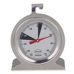 Refrigerator Thermometer for Fridge Freezer Premium Stainless Steel Dial with Recommended Zones