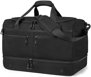 HILOMON Travel Bags for Men, YKK Zipper Mens Carry On Duffle Weekender Overnight Duty Bag with Shoe Compartment & Wet Pocket & RFID Blocking Pouch