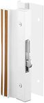 Prime-Line Products C 1203 Sliding Glass Door Handle Lock, Hook Style, Surface Mount, White, Aluminum