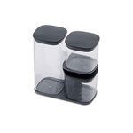 Joseph Joseph Podium™ 3-Piece Storage Jar Set with Stand, Grey