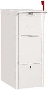 Salsbury Industries 4375WHT Mail Package Drop, White, 14.375 in. W x 36 in. H x 23 in. D