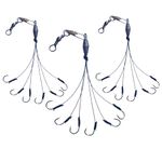 Fishing Hooks Set by Midland Tackle, 3 Pieces for Bass, Crappie, Trout, Walleye and Perch