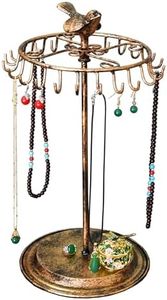 Bird Rotating Necklace Holder Bracelet Stand/Jewelry Organizer/Jewelry Tree,Bronze