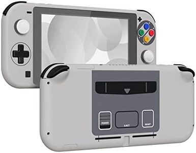 eXtremeRate SFC SNES Classic EU Style DIY Replacement Shell for Nintendo Switch Lite, NSL Handheld Controller Housing with Screen Protector, Custom Case Cover for Nintendo Switch Lite