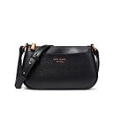 Kate Spade New York Bleecker Saffiano Leather Small Crossbody, Black, One Size, Bleecker Crossbody