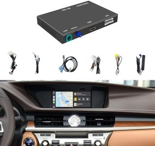 Wireless CarPlay + Android Auto + Mirroring Retrofit Module Kit, Compatible with Lexus ES200 ES250 ES260 ES300 ES350 from 2015-2019 Joystick/Small Touchpad Controller Models