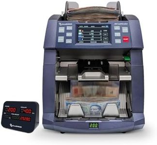 AccuBANKER AB8000 CashGrader Enterprise Mixed Bill Value Counter with 6 Security Features, 9 Operating Modes, Serial Number Capture, Built-in Printer, and 40+ Currency Support