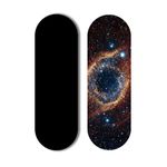 Regor Finger Grip & Mobile Stand | Cell Phone Grip Holder for Hand & Mobile Back Holder Grip | Selfie Holder & Works as iPhone Stand & Android Phone Stand for Desk - Black + Nebula