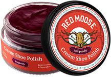 Premium Boot and Shoe Cream Polish - Made in the USA - Red Moose, Burgundy, Medium