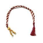 Jaipri 4 pcs, Red White Lock Sarafa Dori, Back Rope Dori for Silk Thread Jewellery Terracotta and Quilling Jewelry (12 inch)