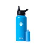 Clearly Filtered 32oz Water Bottle/Targets 220+ Contaminants/Double-Wall Insulated Stainless Steel Filtered Water Bottle BPA/BPS-Free Phthalate-Free Filters Fluoride Lead Chlorine (Blue)