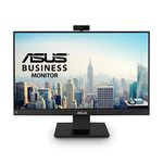 ASUS BE24EQK 23.8” Business Monitor with Webcam, 1080P Full HD IPS, Eye Care, DisplayPort HDMI, Frameless, Built-in Adjustable 2MP Webcam, Mic Array, Stereo Speaker, Video Conference , BLACK