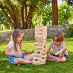 TP Wooden Tumble Tower | Ultimate Giant Game for the Garden | Outdoor & Garden Games | FSC Certified Treated Wood | 2+ Players | Ages 3+ to Adult