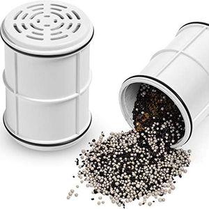 Shower Water Filter For Shower Head - Universal Home Showerhead Filters To Remove Chlorine + Hard Minerals - Bath Purifier And Filtered Softener System With Activated Charcoal - Replacement Cartridge