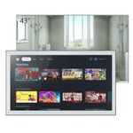 Soulaca 43 inches Smart Mirror TV for Bathroom, 4K UHD, IPX6 Waterproof, Android OS, DVB-T/S/C Television for Bathroom, Voice Control with Wi-Fi & Bluetooth, 2026 The Latest Model