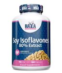 SOYA Isoflavones 80% Extract x 100 Capsules Non-GMO Supports Hormonal Health, Potent One-a-Day Formula Supplement