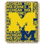 Northwest NCAA Michigan Wolverines 48 x 60-Inch Double Play Jacquard Triple Woven Throw