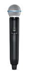 Shure GLXD2+/B58 Handheld Wireless Transmitter with BETA 58A Vocal Mic Capsule and SB904 Battery (12-hour life) - for use with GLX-D+ Dual Band Wireless Microphone Systems (Receiver Sold Separately)