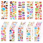 KUUQA 1000+Pcs 3D Stickers for Puffy Stickers 40 Sheets Different Random Craft Stickers Scrapbooking Bullet Journals