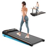 AIRHOT Walking Pad with Incline 15°, 4 in 1 Under Desk Treadmill, Portable Treadmills with Remote Control, 300LBS Capacity Walking Running Treadmill for Home & Office