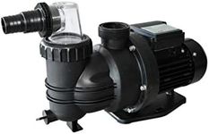 AquaForte SP-550A Swimming Pool Pump, 550 Watt, 9.5 m3 per Hour, Maximum Discharge Height 11 Metres, for Above Ground Pools up to 28 m3, with 1.5 Metre Cable, for Freshwater and Saltwater, Black