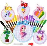 Chuangdi 6 Sets Cross Stitch Kits f