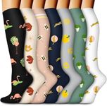 Aoliks Compression Socks for Women & Men,Support Knee High Socks for Pregnancy,Nurses,Travel