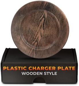 Wood Decorative Charger Plates Rustic Wedding Wood Design Chargers Set of 4