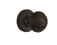 Nostalgic Warehouse BN22-CLAEAD-OB Classic Rosette with Egg and Dart Double Dummy Knob, Oil Rubbed Bronze by Nostalgic Warehouse