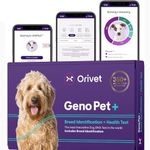 ORIVET GenoPet Plus Dog DNA Test Kit | Breed & Trait ID for 365+ Breeds | 265 Wellness Markers & 50 Traits | GenoPet+ Life Plan | Home Cheek Swab | Results in 3–4 Weeks from Kit Arrival