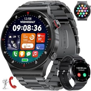 LIGE Reloj Inteligente Hombre, 1,43" Smartwatch con 24/7 Frecuencia Cardíaca, SpO2, Sueño Monitor para Android iOS, 110+ Deportes Smart Watch, IP68 Impermeable, Llamadas Bluetooth, Always on
